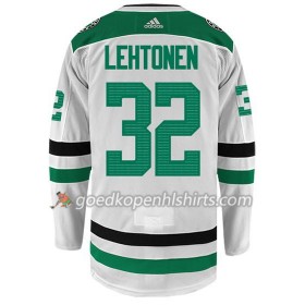 Dallas Stars KARI LEHTONEN 32 Adidas Wit Authentic Shirt - Mannen